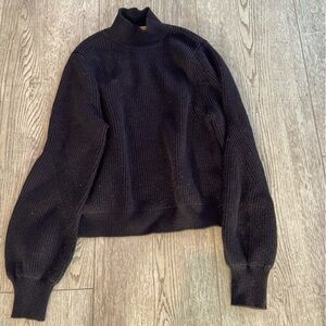 Black Zara Turtleneck Sweater